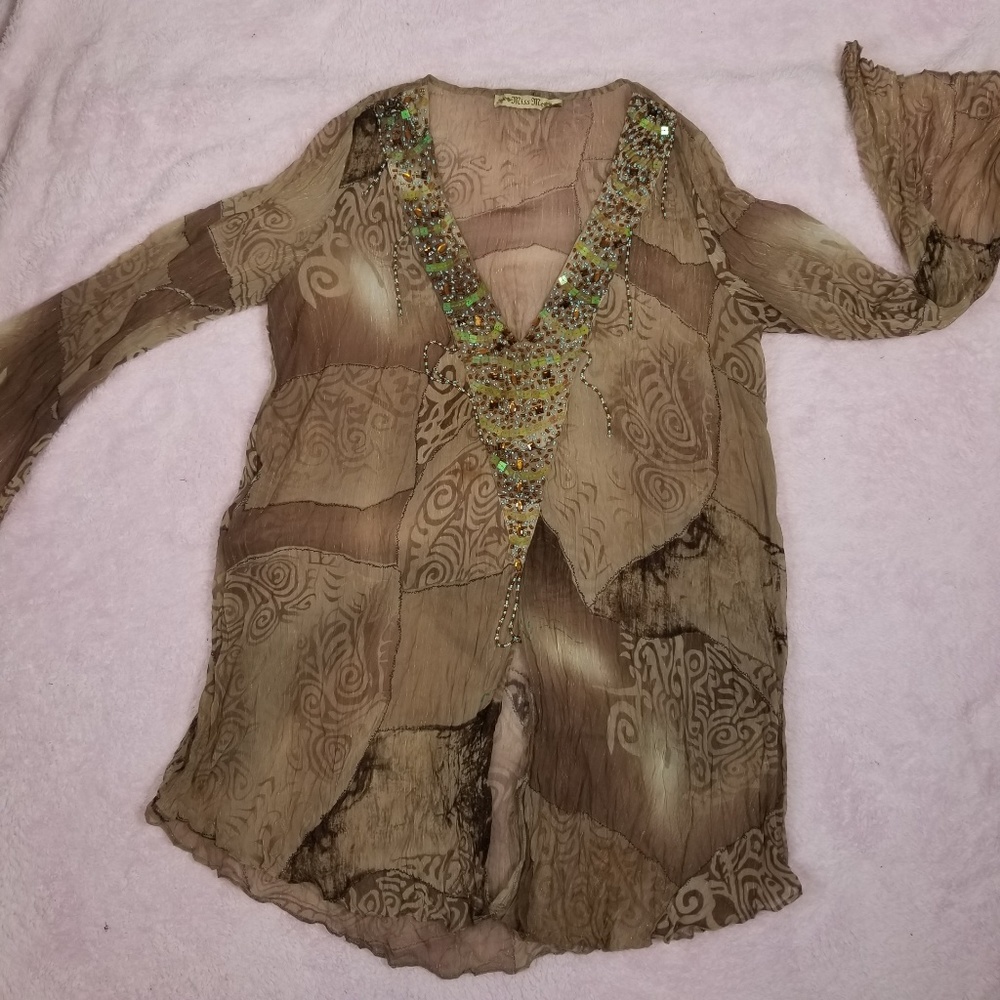 Miss Me beaded tunic